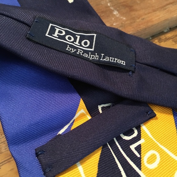 Polo Ralph Lauren Other - Polo by Ralph Lauren Blue Stitched Mens Tie